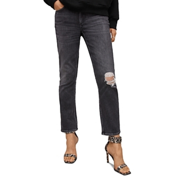 All Saints Imogen Jeans in Washed Black Size 26 - Picture 1 of 7
